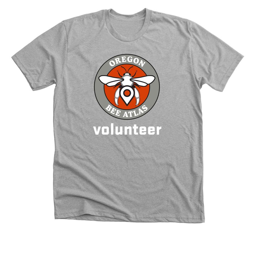 Oregon Bee Atlas, a Athletic Heather Premium Unisex Tee