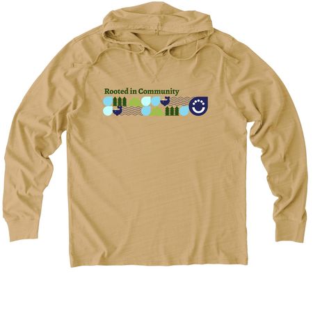2026 NNOHA Conference Theme Shirts, a Golden Wheat Allmade Organic Cotton Mineral Dye Hoodie Tee
