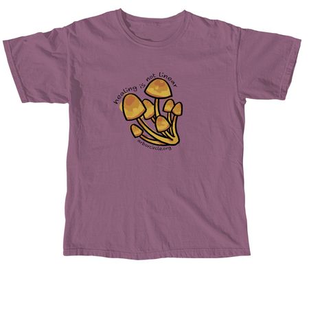 Healing is Not Linear, a Berry Comfort Colors Unisex Tee
