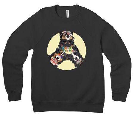 3rd Annual Disc Is All You Need, a Black Premium Raglan Crewneck Sweatshirt