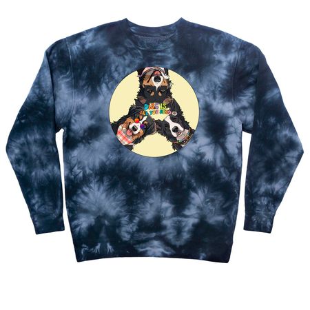 3rd Annual Disc Is All You Need, a Black Tie Dye Crewneck Sweatshirt