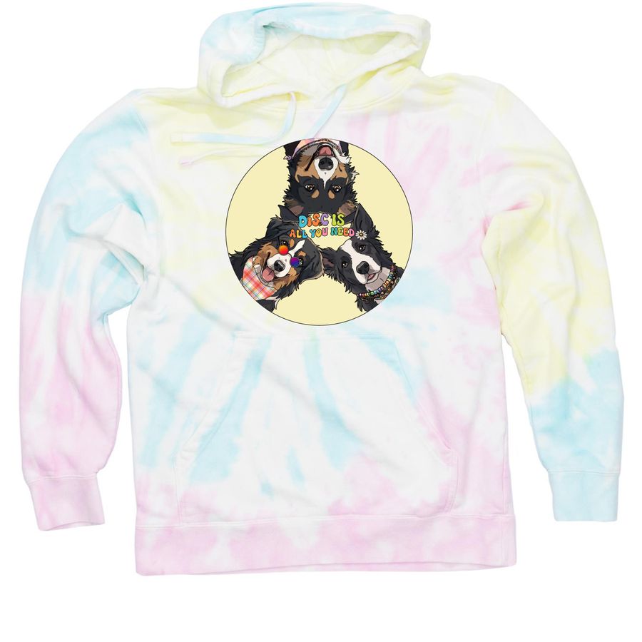 3rd Annual Disc Is All You Need, a Sunset Swirl Tie Dye Pullover Hoodie