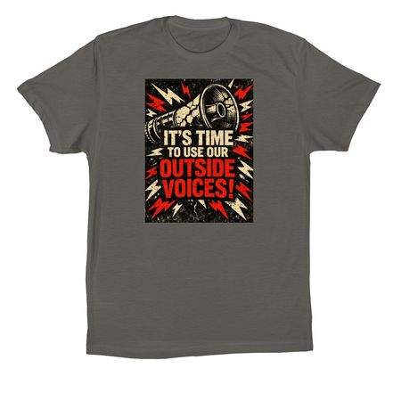 Time For Outside Voices, a Asphalt Premium Cotton Tee