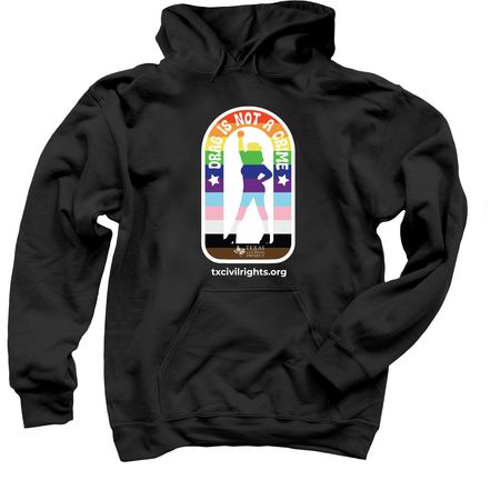 Drag is Not a Crime, a Black Pullover Hoodie