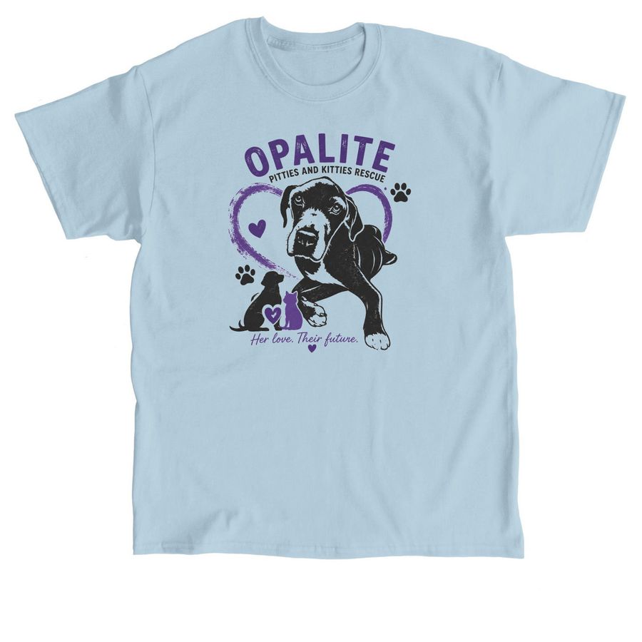 Opalite, a Light Blue Classic Unisex Tee