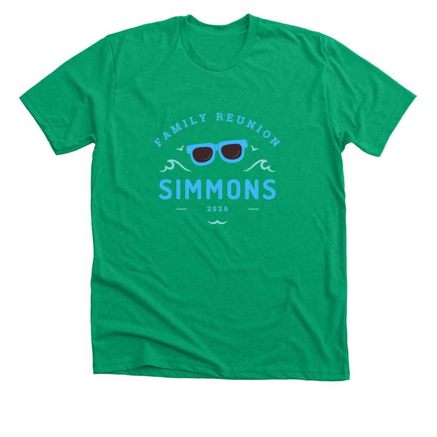 Simmons Reunion Blue Sunglasses, a Heather Kelly Premium Unisex Tee
