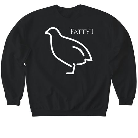 Fatty merch, a Black Softstyle Crewneck Sweatshirt