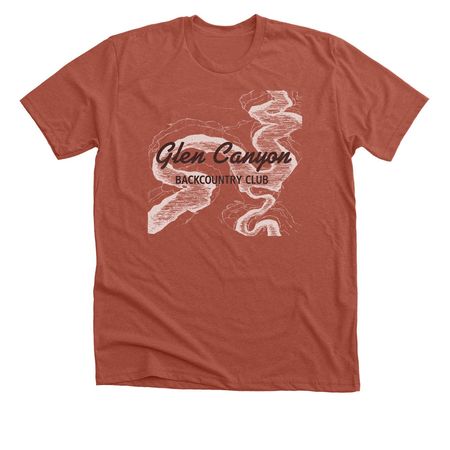 Glen Canyon Backcountry Club Lost World Tee, a Heather Clay Premium Unisex Tee