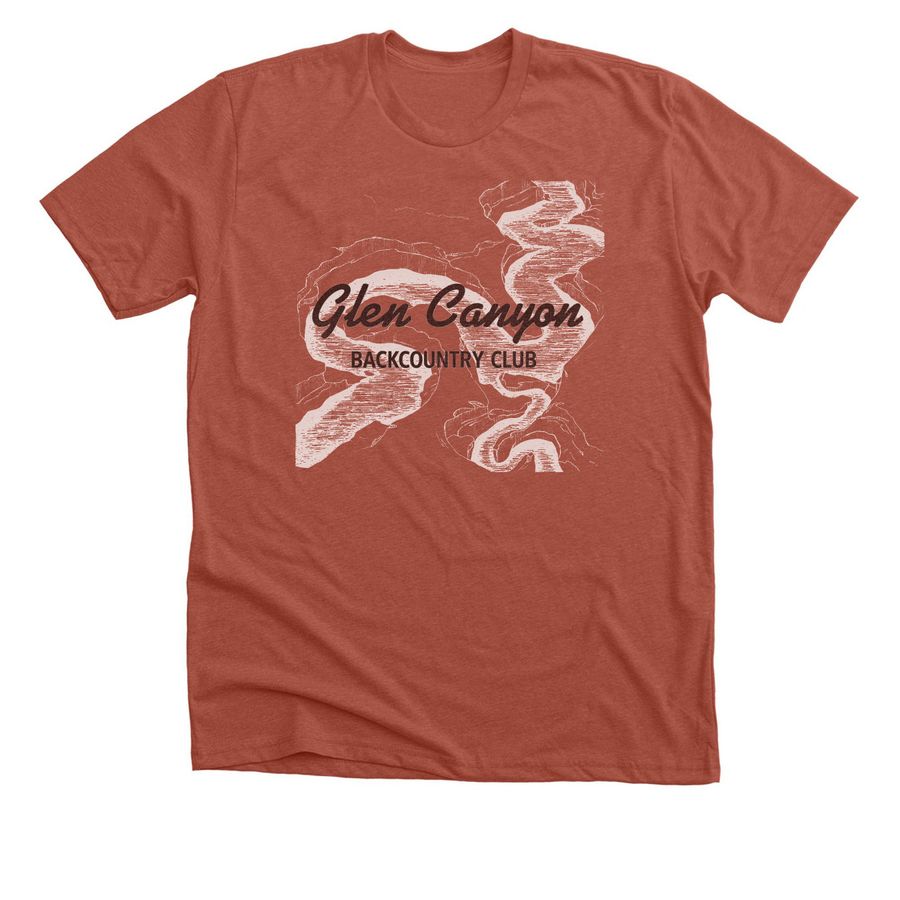 Glen Canyon Backcountry Club Lost World Tee, a Heather Clay Premium Unisex Tee