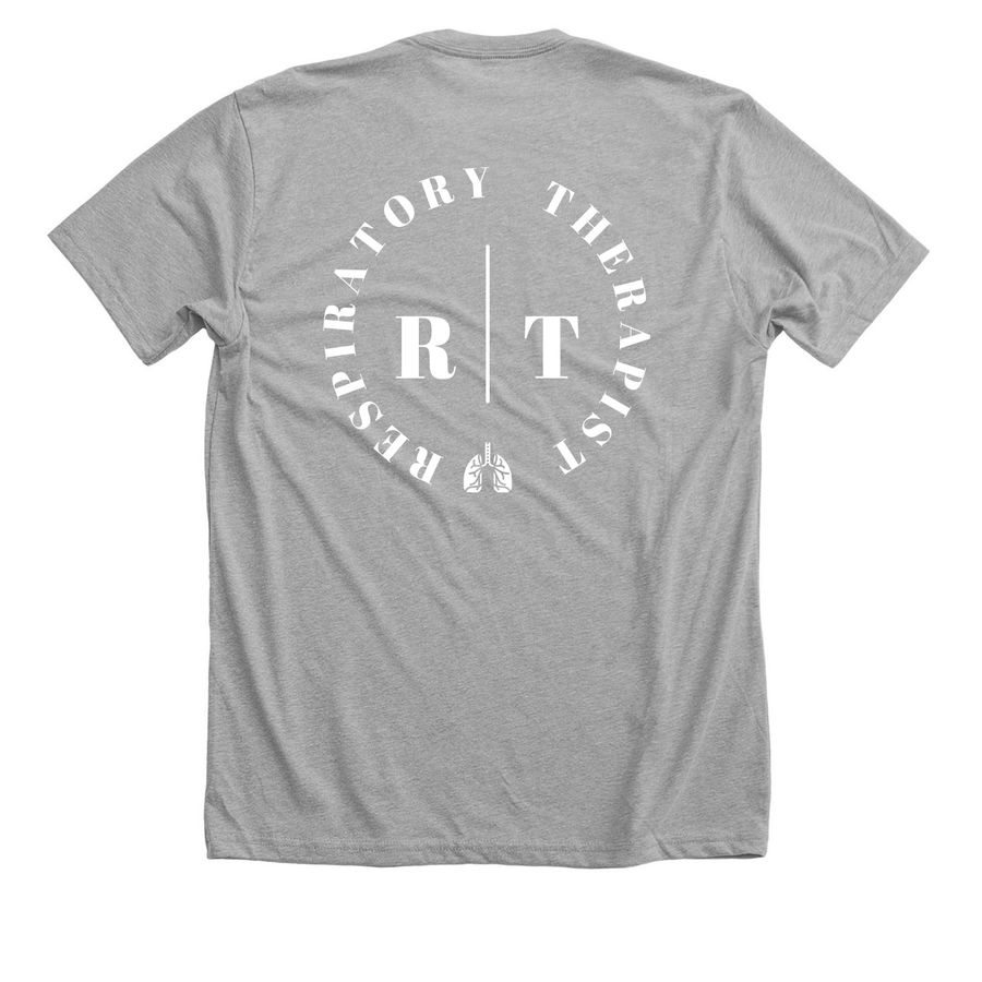 RESPIRATORY CIRCLE, a Athletic Heather Premium Unisex Tee (back-view)