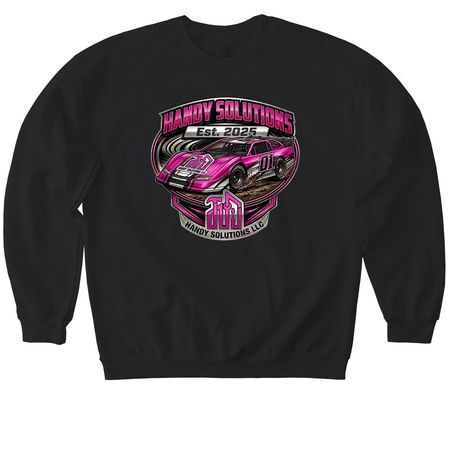 Handy Solutions #01, a Black Softstyle Crewneck Sweatshirt