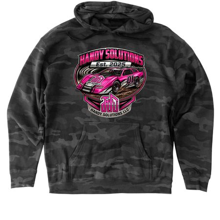 Handy Solutions #01, a Black Camo Heavyweight Camo Pullover Hoodie