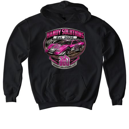 Handy Solutions #01, a Black Softstyle Youth Pullover Hoodie