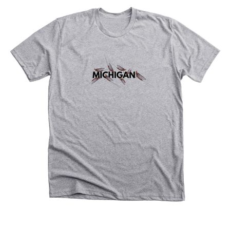 Pure Michigan, a Athletic Heather Premium Unisex Tee