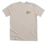MEF Dodger Nation Merch, a Heather Dust Premium Unisex Tee (back-view)