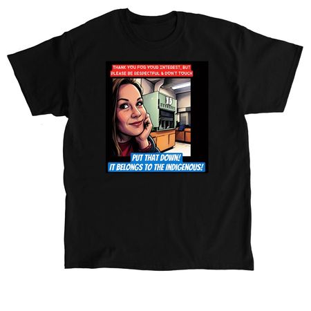 Put That Down #3, a Black Classic Unisex Tee