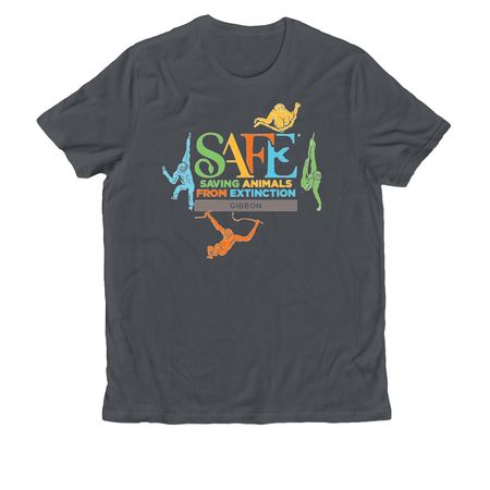 SAFE GIBBON - Logo, a Terrain Grey Allmade Organic Cotton Unisex Tee