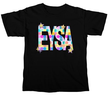 EYSA Patchwork Tee, a Black Comfort Colors Unisex Tee