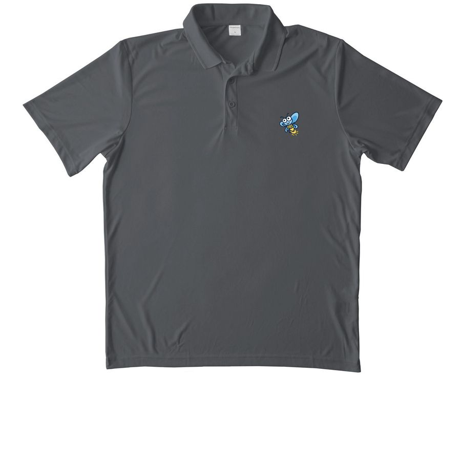 Firefly Polo, a Iron Grey Unisex Performance Polo