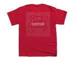 Adirondack Chair T-Shirt, a Red Youth Unisex Tee (back-view)