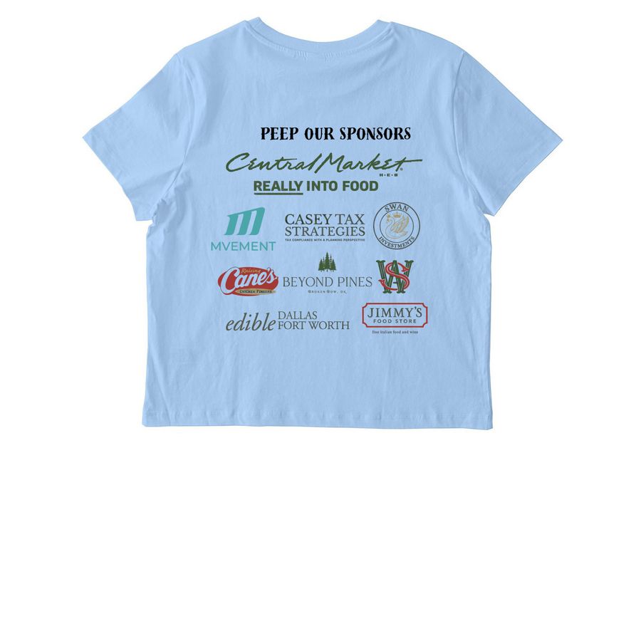 A Peep at the Coops Shirt, a Blue Soul Stanley/Stella Women?s Stella Muser Tee (back-view)