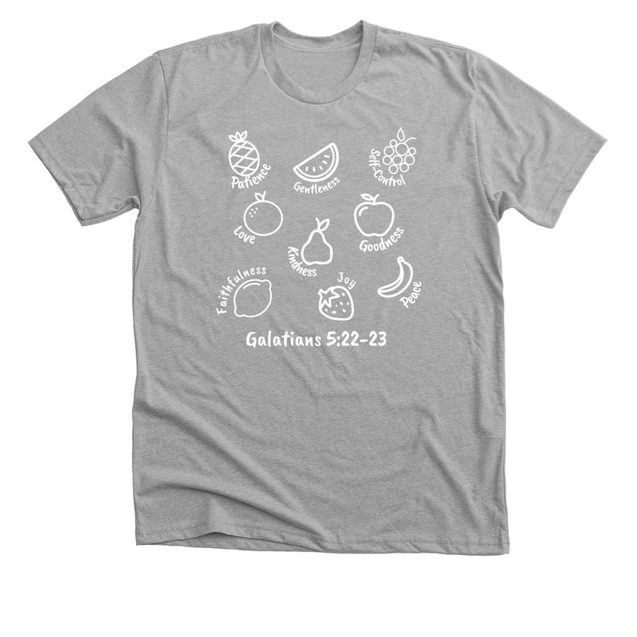 Fruit of the Spirit, a Athletic Heather Premium Unisex Tee