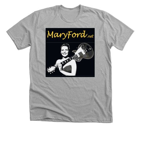 MaryFord.net B/W, a Athletic Heather Premium Unisex Tee