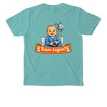 Pocket Shirts, a Chalky Mint Comfort Colors Pocket Tee (back-view)