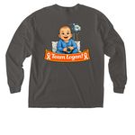 Pocket Shirts, a Pepper Comfort Colors Long Sleeve Pocket Tee (back-view)