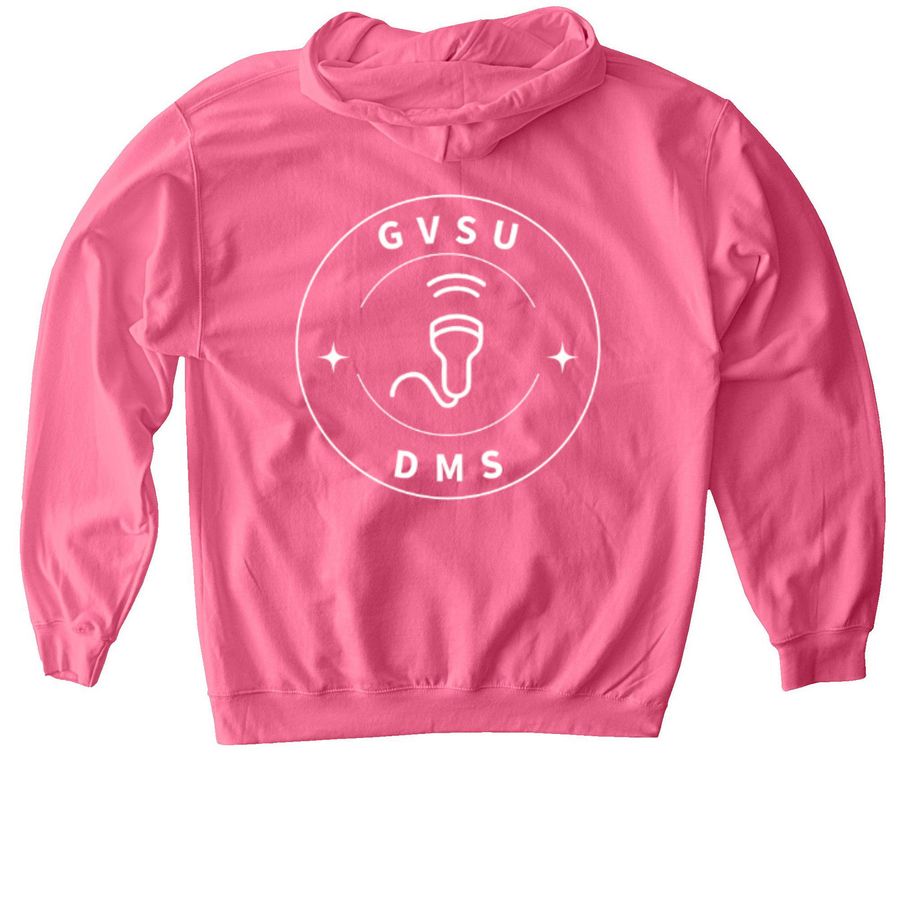 GVSU Sonography, a Pink Lemonade Softstyle Pullover Hoodie (back-view)