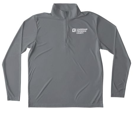 LFC Quarter Zip, a Grey Concrete Unisex Performance Quarter Zip Pullover