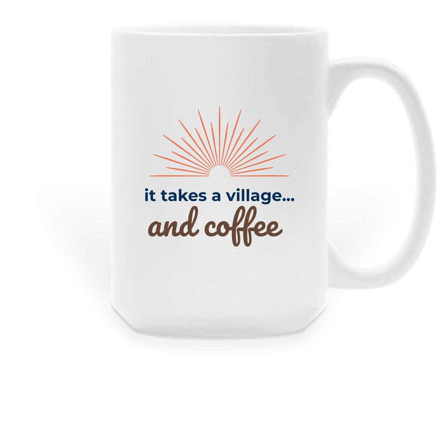 BUT FIRST COFFEE, a White Large Coffee Mug