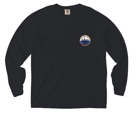 US NAVY SUBMARINE FORCE&nbsp;, a Black Comfort Colors Long Sleeve Pocket Tee