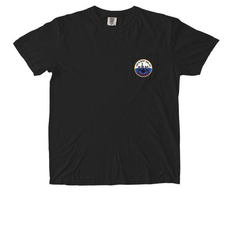 US NAVY SUBMARINE FORCE&nbsp;, a Black Comfort Colors Pocket Tee