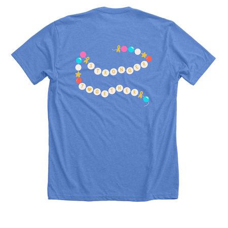 Stronger Together, a Heather Columbia Blue Premium Unisex Tee