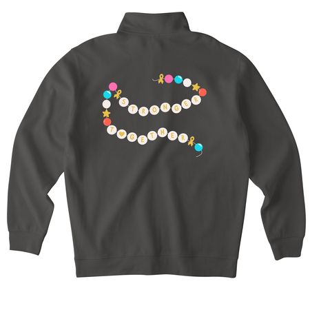 Stronger Together, a Asphalt Midweight Quarter Zip Pullover