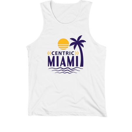 Miami T-Shirts, a White Premium Cotton Tank