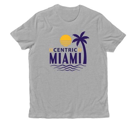 Miami T-Shirts, a Granite Grey Heather Allmade Organic Cotton Unisex Tee