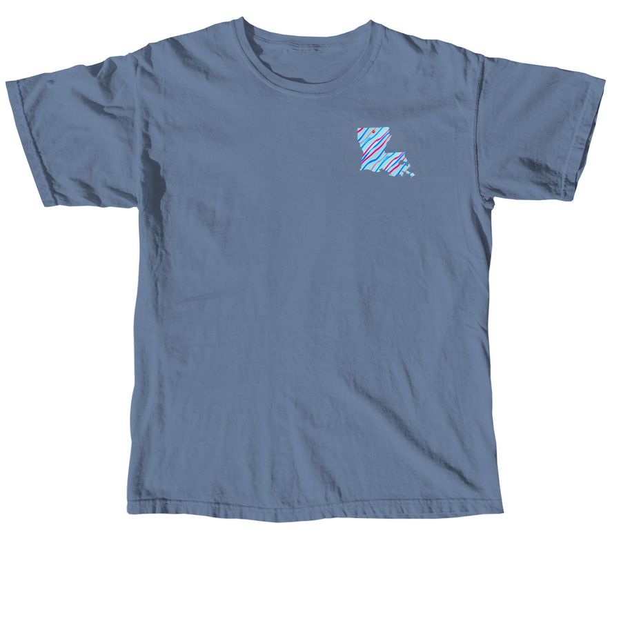 Tootie "Ruston, LA" Art Fill Wear, a Blue Jean Comfort Colors Unisex Tee