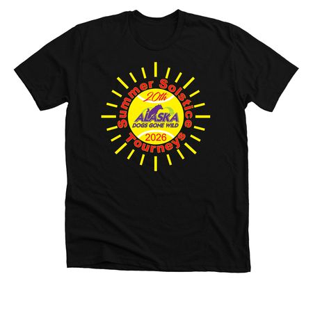 20th Alaska Summer Solstice Tourneys, a Solid Black Blend Premium Unisex Tee