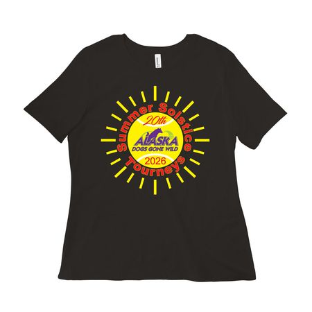 20th Alaska Summer Solstice Tourneys, a Black Women?s Relaxed Cotton Tee