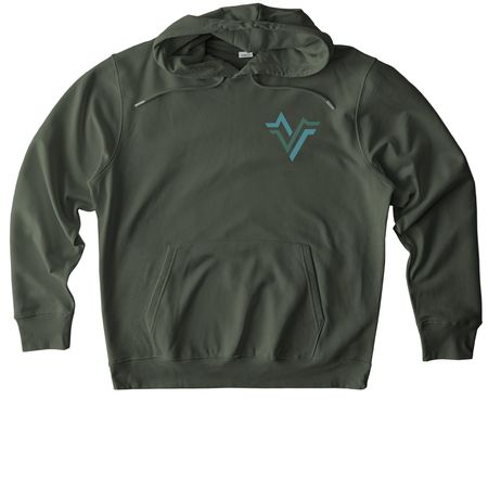 My Wife Saves Lives&nbsp;, a Khaki Green Stanley/Stella Unisex Cruiser 2.0 Pullover Hoodie (back-view)