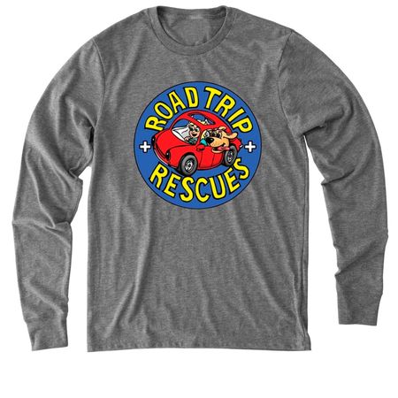 Holiday Road Trip Rescues Apparel Fundraiser!, a Aluminum Grey Allmade Eco Triblend Long Sleeve Tee