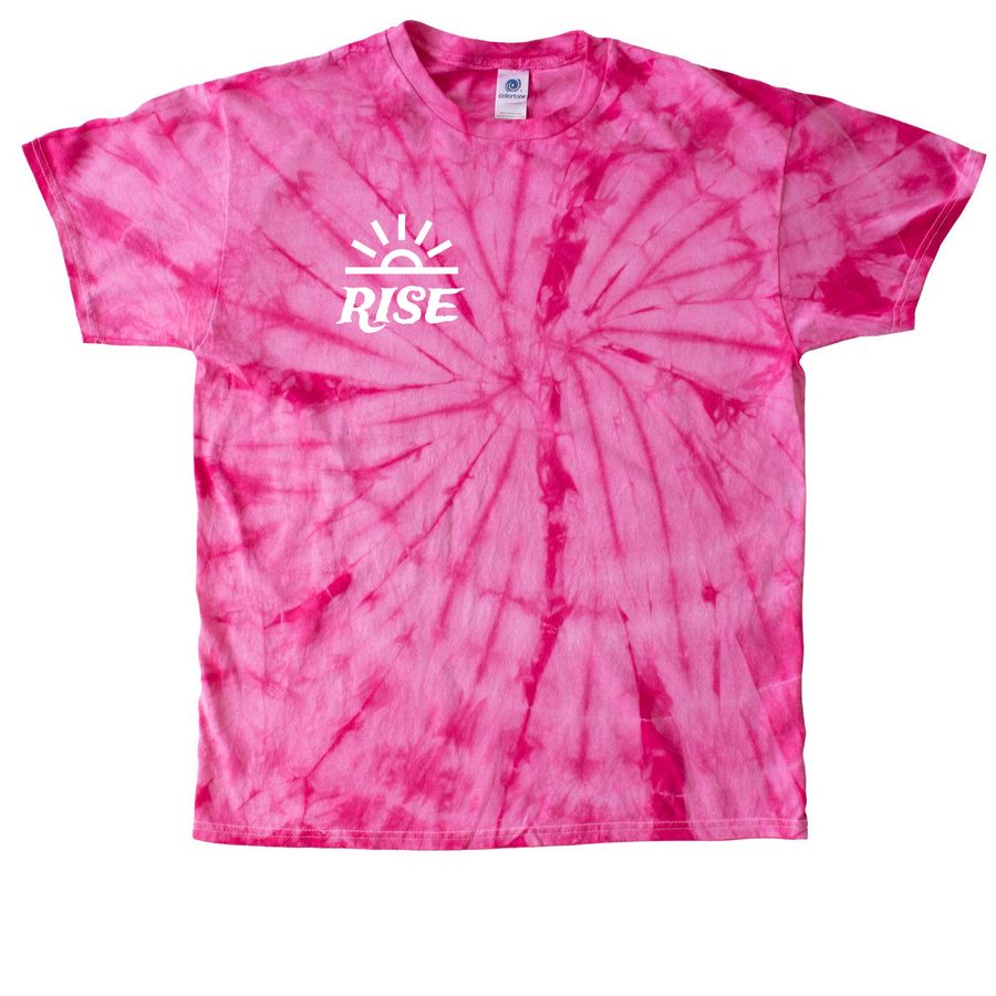 The RISE Project, a Pink Classic Tie Dye Tee