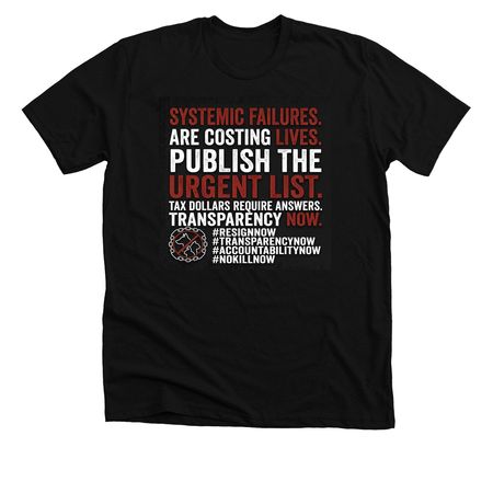 We are taking action.&nbsp;, a Solid Black Blend Premium Unisex Tee