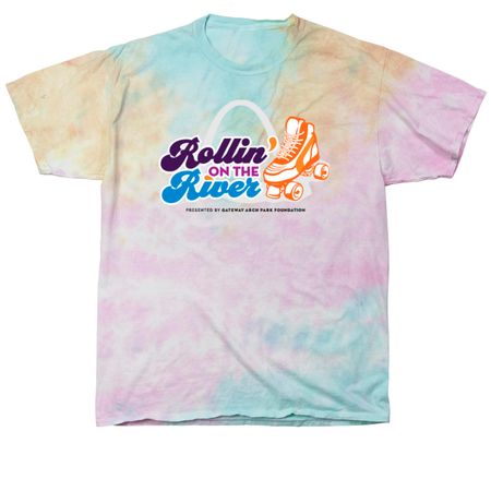 Rollin' on the River Tee Shirts & Tanks, a Snow Cone Classic Tie Dye Tee