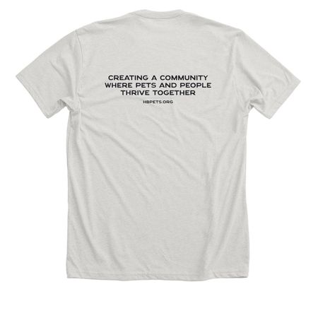 HBPets Pride Shirt, a Heather Cement Premium Unisex Tee (back-view)