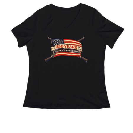 1776 ? When Freedom Was Declared, a Black Women's Relaxed V-Neck Tee