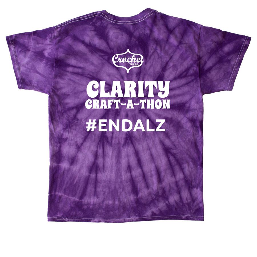 Clarity Craft-A-Thon, a Purple Classic Tie Dye Tee