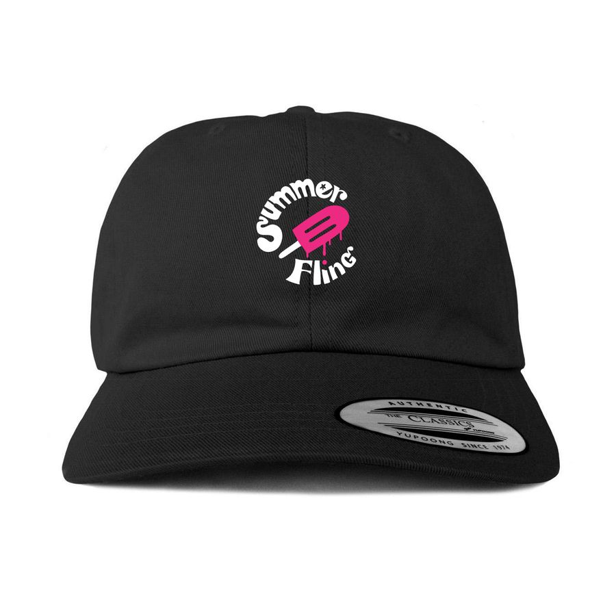 THE DAD HAT, a Black Printed Classic Baseball Cap